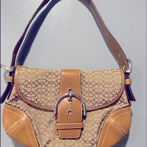 Coach monogram shoulder bag
